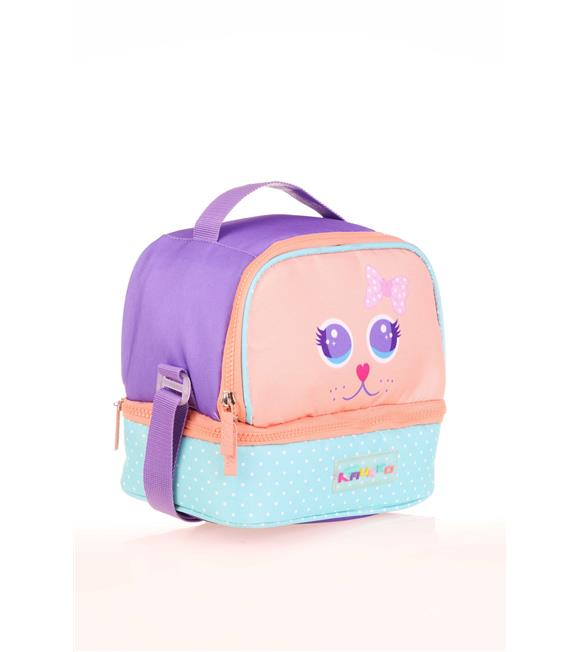 Kaukko Kıds Beslenme Çantası (cute Face Cat) L7142