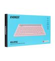 Everest KB-BT82 Pembe-Gri Bluetooth Ultra İnce+Şarjlı Q Mac-Win-Android-Ios Uyumlu Kablosuz klavye_1)
