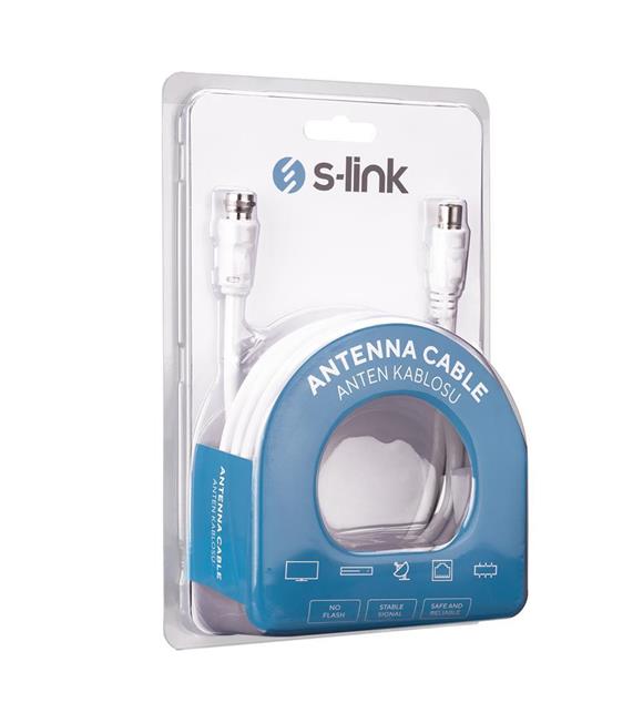 S-link SLX-843 3m TV 9.5M To RG6 F-M Anten Kablosu
