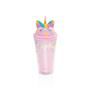 Vagonlife VGN041 450ml Pipetli Plastik Unicorn Bardak Pembe