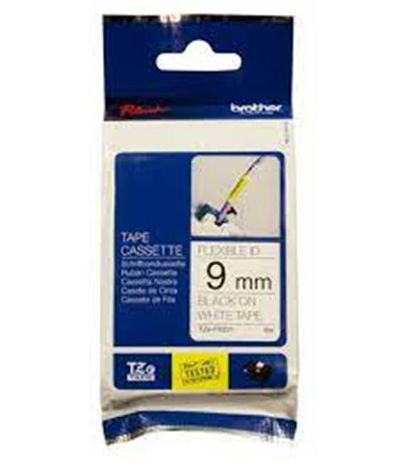 Brother TZE-221 9 mm Beyazı Üzeri Siyah Laminasyonlu Etiket