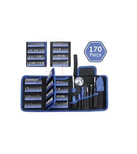 UF-TOOLS 8000170 Hassas Bits Uçlu 170 Parça Tamir Seti Çantalı