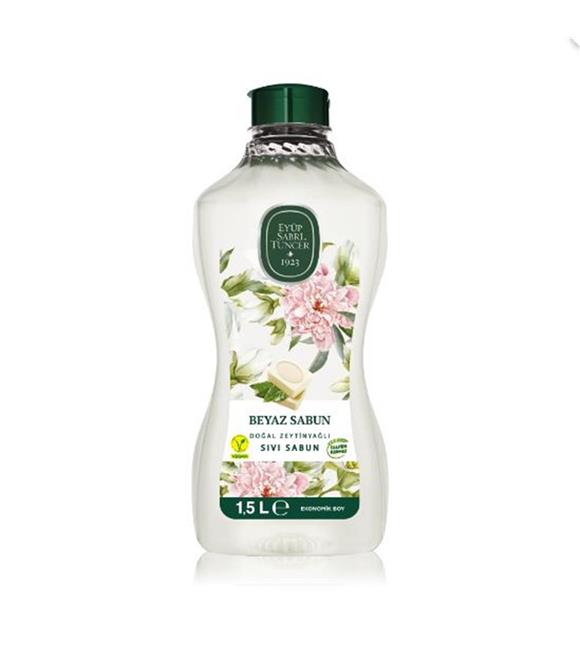 Eyüp Sabri Tuncer 1,5lt Beyaz Sabun Doğal Zeytin Yağlı Sıvı Sabun Pet Şişe