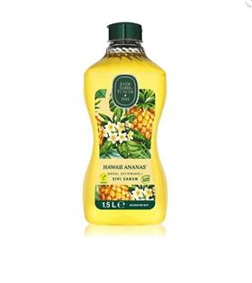 Eyüp Sabri Tuncer 1,5lt  Hawaii Ananas Doğal Zeytin Yağlı Sıvı Sabun Pet Şişe