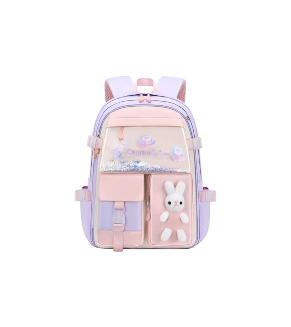 Color Bags 7 Bölmeli Aksesuarlı Su Geçirmez Okul Çantası B25 Asorti