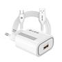 S-link SL-EC40T Type-C Kablolu 5V 2400MA Beyaz Ev Şarj Adaptörü