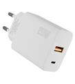 Hytech HY-XE46 Type USB-C 20W PD +USB QC 3.0 Hızlı Ev Şarj Adaptörü