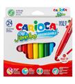 Carioca Keçeli Boya Kalemi Jumbo Süper Yıkanabilir 24 Lü 40570