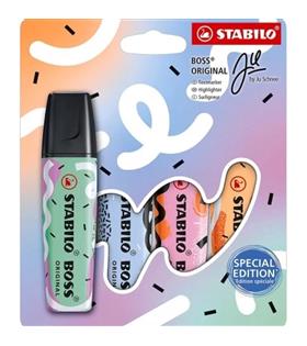 Stabilo Fosforlu Kalem Boss Orıgınal Pastel-By Ju Schnee 4 Lü 70/4-1-101-10