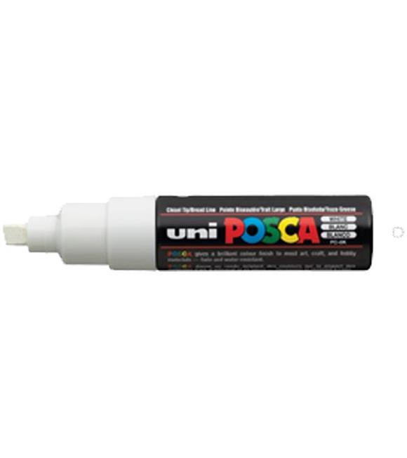 Uni-Ball Markör Boyama Posca Su Bazlı Poster 8.0 MM Beyaz PC-8K