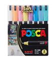 Uni-Ball Posca 0.7 Su Bazlı Poster Markörü Soft Renk 8 Li
