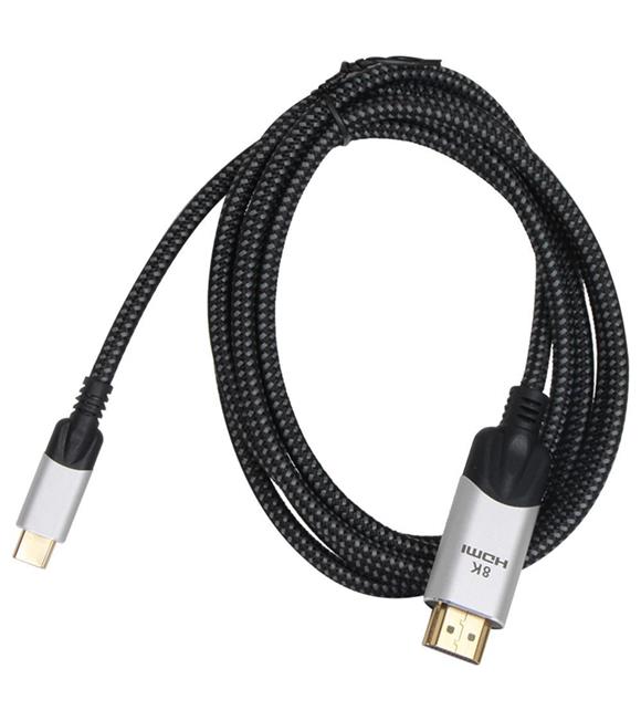 Vcom CU423MCV-1.8 Siyah 1.8MT Type-C To Hdmi 2.0V Kablo