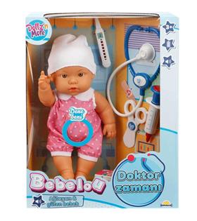 Sunman Oyuncak Bebelou Doktor Zamanı Sesli Bebek Seti 35 Cm Hobi Ve Oyuncak