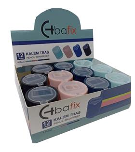 Bafix Kalemtraş Çift Delikli Kapaklı TS8142