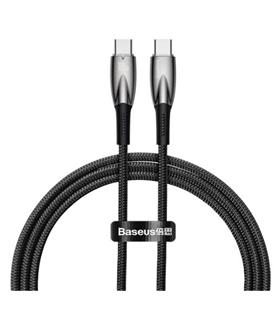 Baseus Glimmer Series CADH000701 1mt 100W Siyah PD Type-C To Type-C  Şarj Kablosu