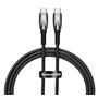 Baseus Glimmer Series CADH000701 1mt 100W Siyah PD Type-C To Type-C  Şarj Kablosu