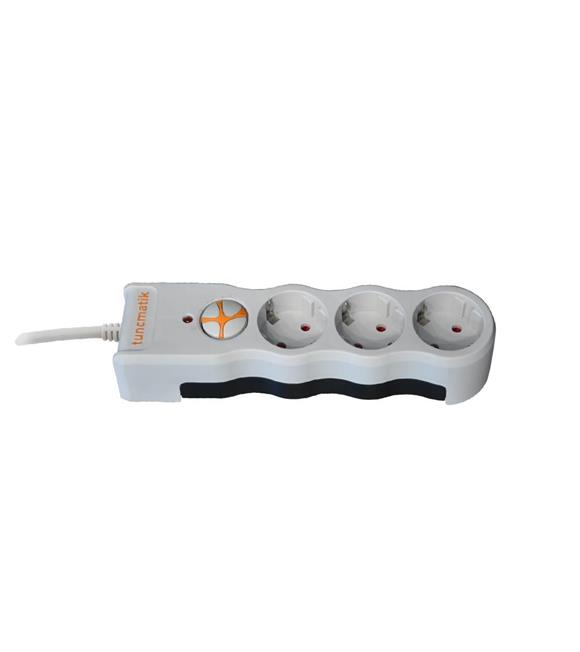 Tunçmatik TSK19009 3'lü 1.5Mt Enerji Koruma Powersurge Beyaz 1050 JOULE