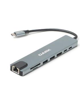 Dark DK U31x36 USB 3.1 Type C 9 in 1 Ethernet - HDMI - TF SD Kart Okuyucu - USB 3.0 - HUB