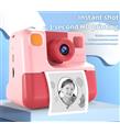 WowKids WS-C03 Çocuk Fotoğraf Video Çekme Termal Çıktı Alan Pink Fotoğraf Makinası