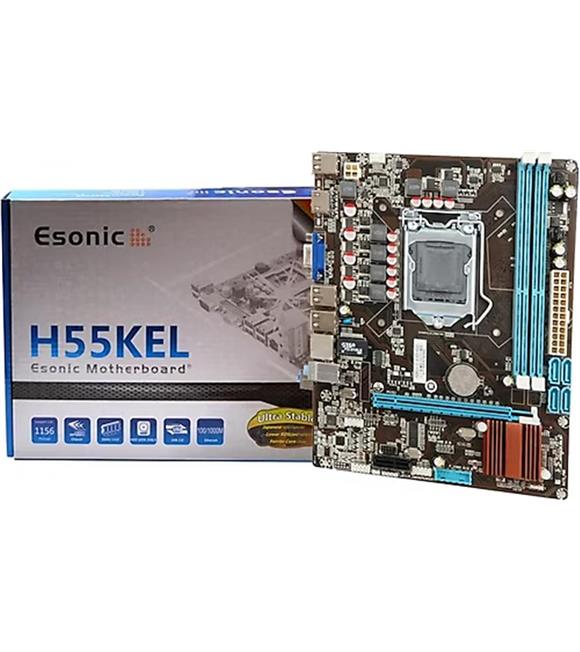 Esonic H55KEL DDR3 Hdmı Vga SATA2 1156P Anakart