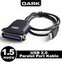 Dark  DK CB USB2XLPT  USB - Paralel Port Dönüştürücü Kablo