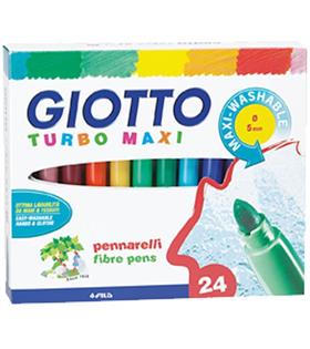 Giotto Keçeli Boya Kalemi Turbo Maxi 24 Renk 455000