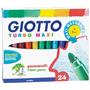 Giotto Keçeli Boya Kalemi Turbo Maxi 24 Renk 455000