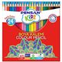 Pensan Kidz Kuru Boya  Kalemi 24 Renk Tam Boy