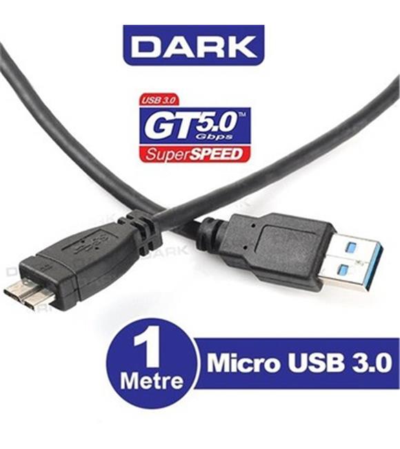 Dark DK-CB-USB3MICROB 1mt USB 3.0 - Micro B Taşınabilir Disk Kablosu