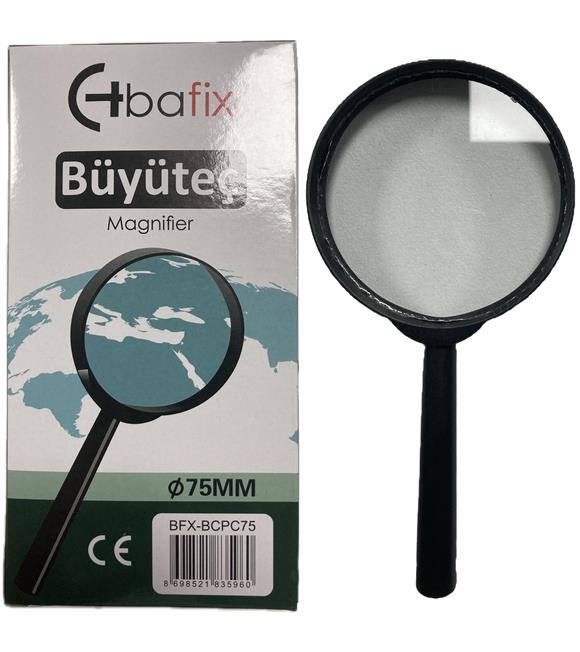 Bafix Büyüteç Cam Plastik Çerçeveli 75 MM BFX-BCPC75