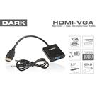 Dark DK HD AHDMIXVGA HDMI TO VGA ve SES Aktif Dijital-Analog Dönüştürücüsü