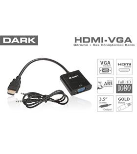 Dark DK HD AHDMIXVGA HDMI TO VGA ve SES Aktif Dijital-Analog Dönüştürücüsü