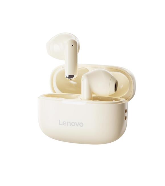 Lenovo EA110 Krem (Moon Rock White) Kulak İçi Bluetooth Kulaklık