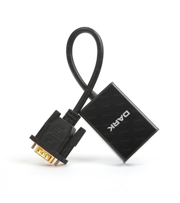 Dark DK HD AVGAXHDMI2 VGA to HDMI Dönüştürücü Siyah