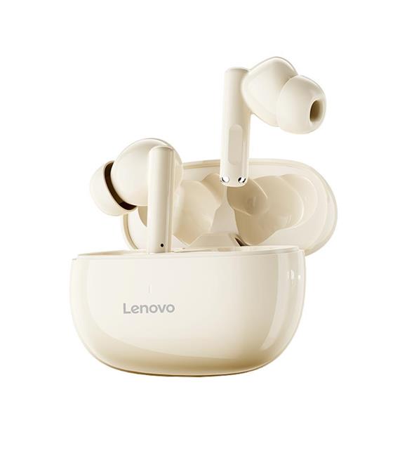 Lenovo TA210 Krem (Moon Rock White) Kulak İçi Bluetooth Kulaklık
