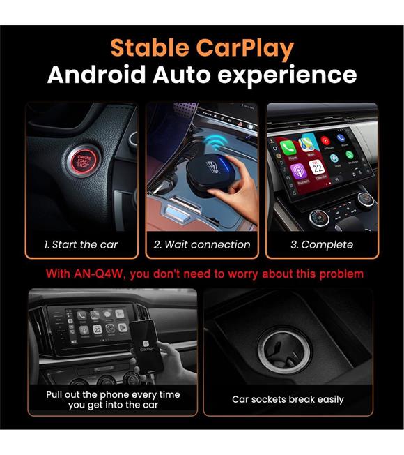 MMB MAX 5.0 Android 13, 8+128GB, Kablosuz-Wireless CarPlay SM6225 Chipset Full Android Box Araç Aksesuarları