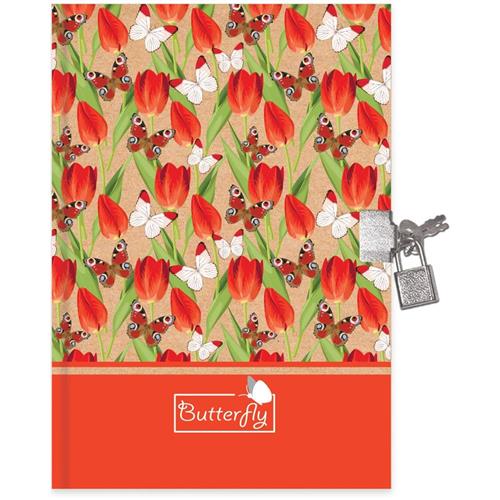 Keskin Color Hatıra Defteri Kilitli Kraft 14x20 80 YP 310261-99 Okula Dönüş Kampanyası Defterler