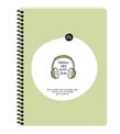 Hisli Şeyler Stickerli Defter Dinlenmek İstiyorum 16,5x22,5 80 Yp.Çiz