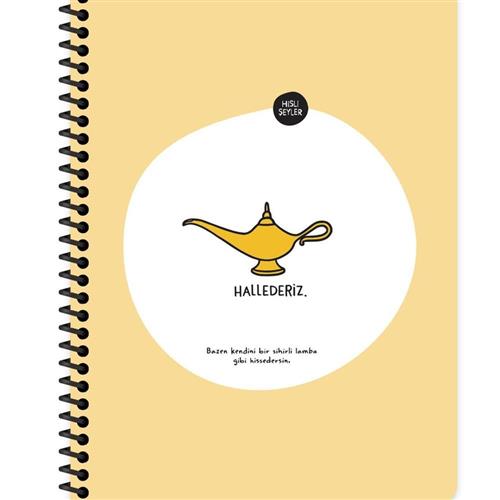 Keskin Color Hisli Şeyler Stickerli Defter Hallederiz 16,5x22,5 80 YP Kar. Okula Dönüş 2026 — Çanta, Defter, Kalem Ve Matara İndirimleri