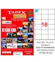 Tanex Laser Etiket 100 YP 70x46 Laser-Copy-Inkjet TW-2218