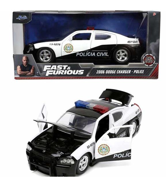 Jada F&F 2006 Dodge Charger Police 1:24 Model Polis Araba