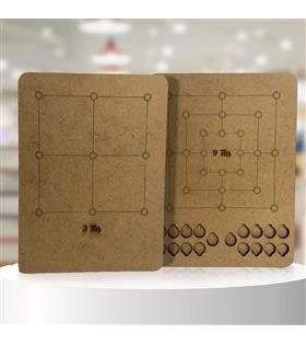 Moon Beavers 3 Taş ve 9 Taş Ahşap Eğitici Oyun