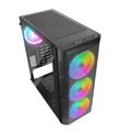 Everest CREST V1 Mesh Temperli Camlı 4x12cm Auto RGB Fan ATX Mid-T Gaming Oyuncu Kasası_2)