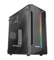 Everest SABER RGB Led Şeritli Peak 250W Akrilik Yan Panel M-ATX Mini-T Gaming Oyuncu Kasası