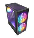 Rampage GYRA V1 BLACK Mesh 12cm+2-16cm Rainbow Fan Type-c Oyuncu Kasası_1)