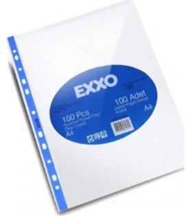 Exxo Poşet Dosya Kristal A4 100 Lü