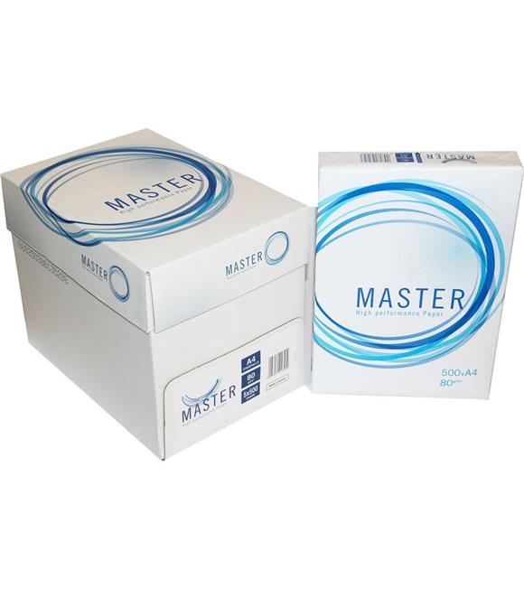 Master A4 Fotokopi Kağıdı 80gr-500 lü 1 koli= 5 paket Kategori Dışı