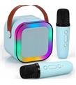 WowKids SY13 İki Mikrofonlu Mavi Karaoke Speaker