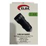 Elba ELB29 3.4 Siyah 2usb Metal Araç Çakmaklık Şarj Aleti Hızlı Şarj