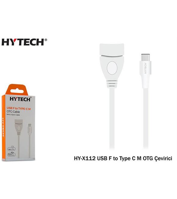 Hytech HY-X112 Beyaz USB F to Type C M OTG Çevirici Çevirici ve Konnektörler